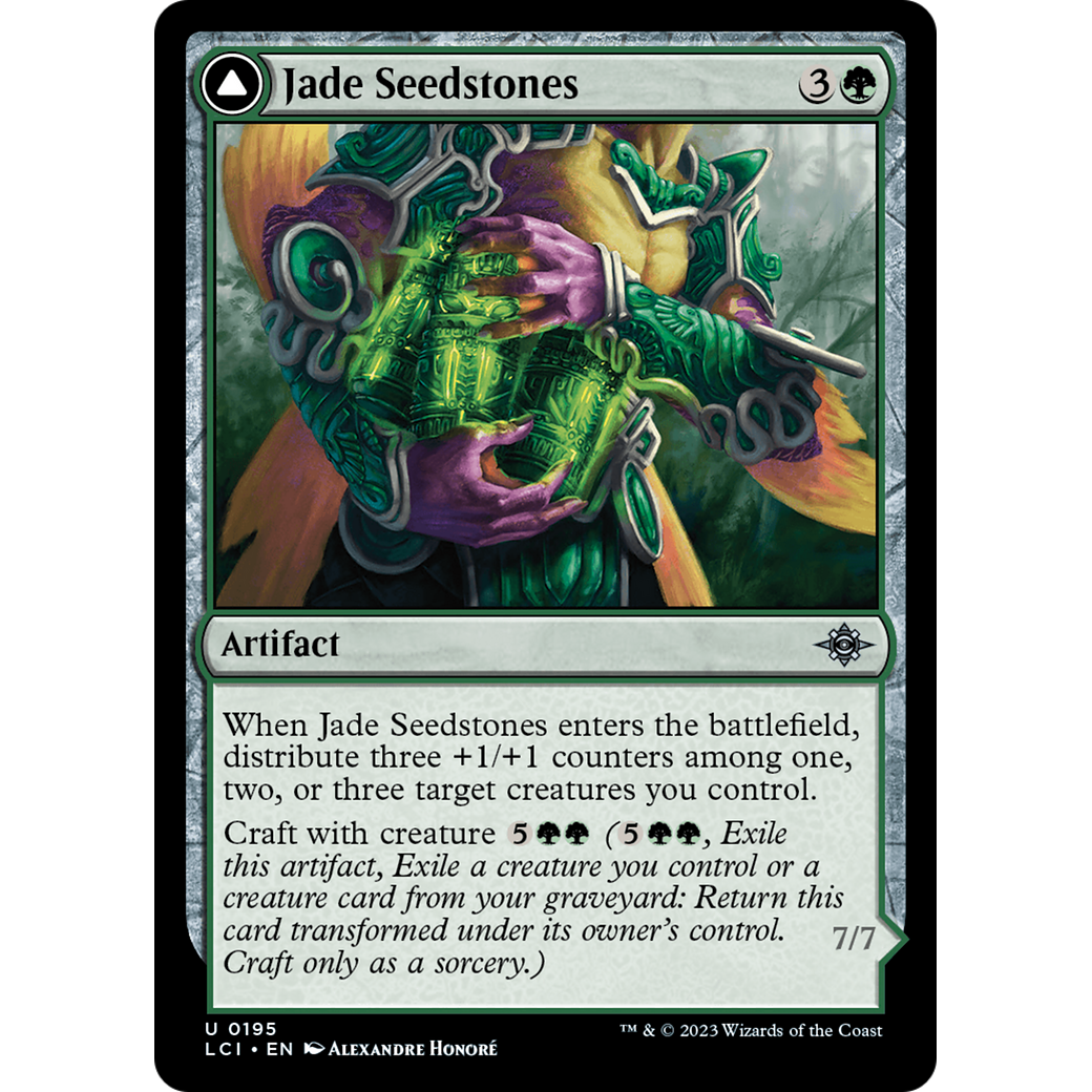 Jade Seedstones // Jadeheart Attendant (LCI-195) - The Lost Caverns of Ixalan