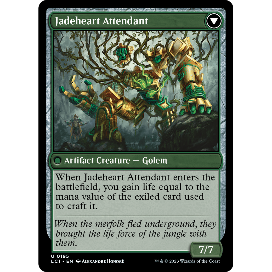 Jade Seedstones // Jadeheart Attendant (LCI-195) - The Lost Caverns of Ixalan Foil