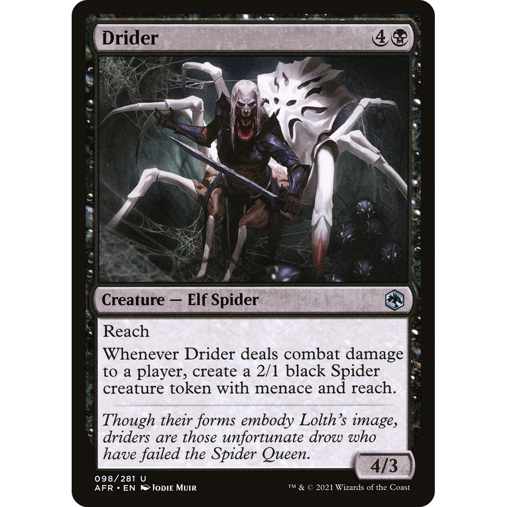Drider (AFR-098) - Adventures in the Forgotten Realms Foil