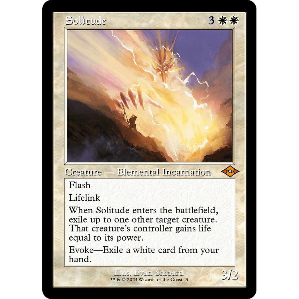 Solitude (Retro Frame) (MH2-003) - Modern Horizons 2 Timeshifts Foil