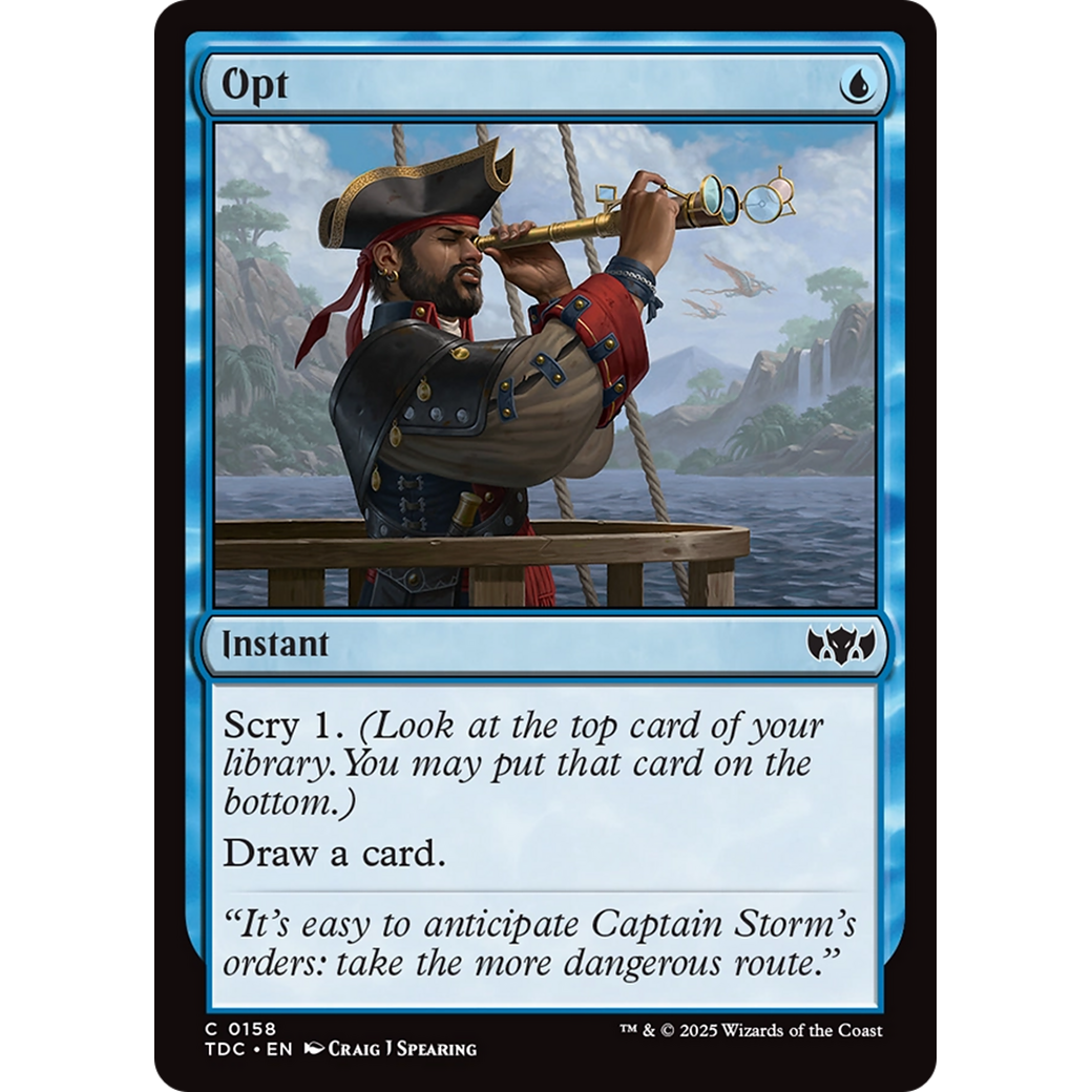 Opt (TDC-158) - Commander: Tarkir: Dragonstorm