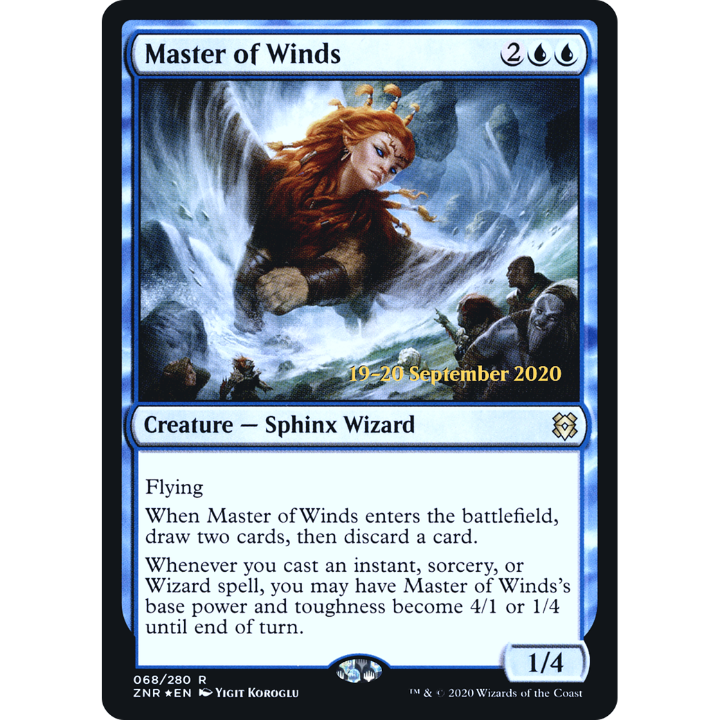 Master of Winds (PRE-068) - Zendikar Rising Promos Foil