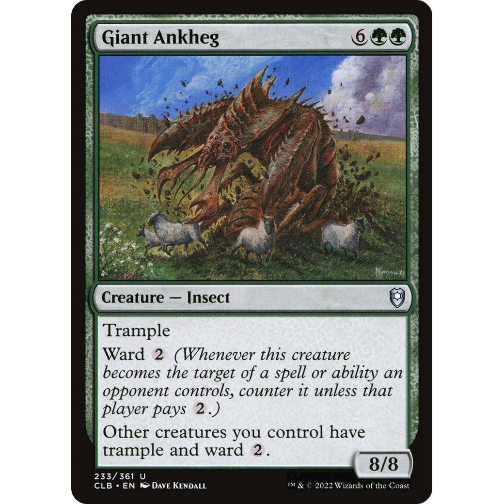 Giant Ankheg (CLB-233) - Commander Legends: Battle for Baldur's Gate