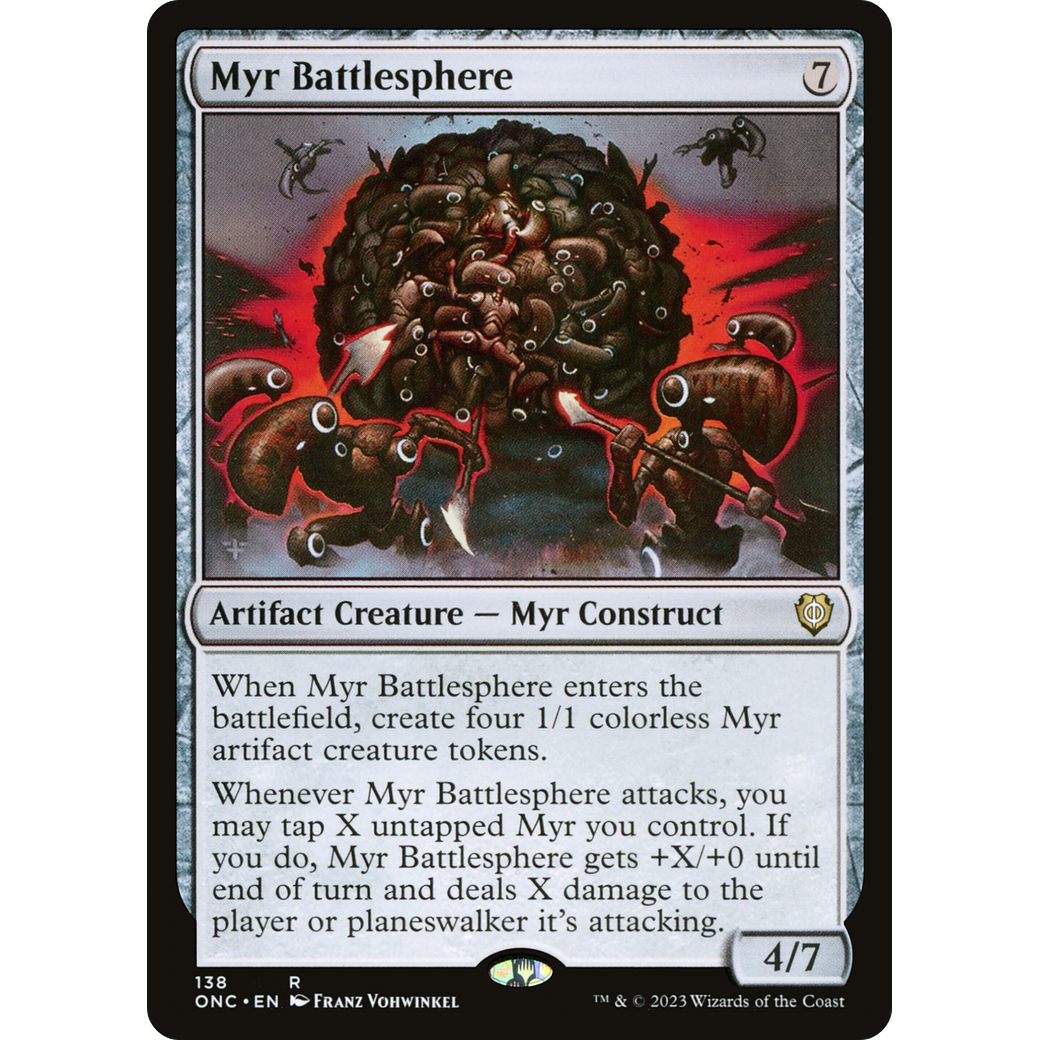 Myr Battlesphere (ONC-138) - Phyrexia: All Will Be One Commander