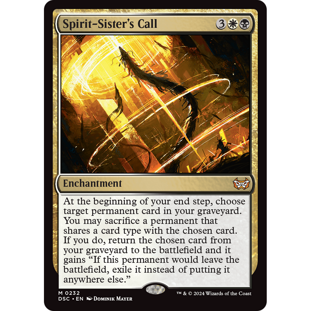 Spirit-Sister's Call (DSC-232) - Duskmourn: House of Horror Commander