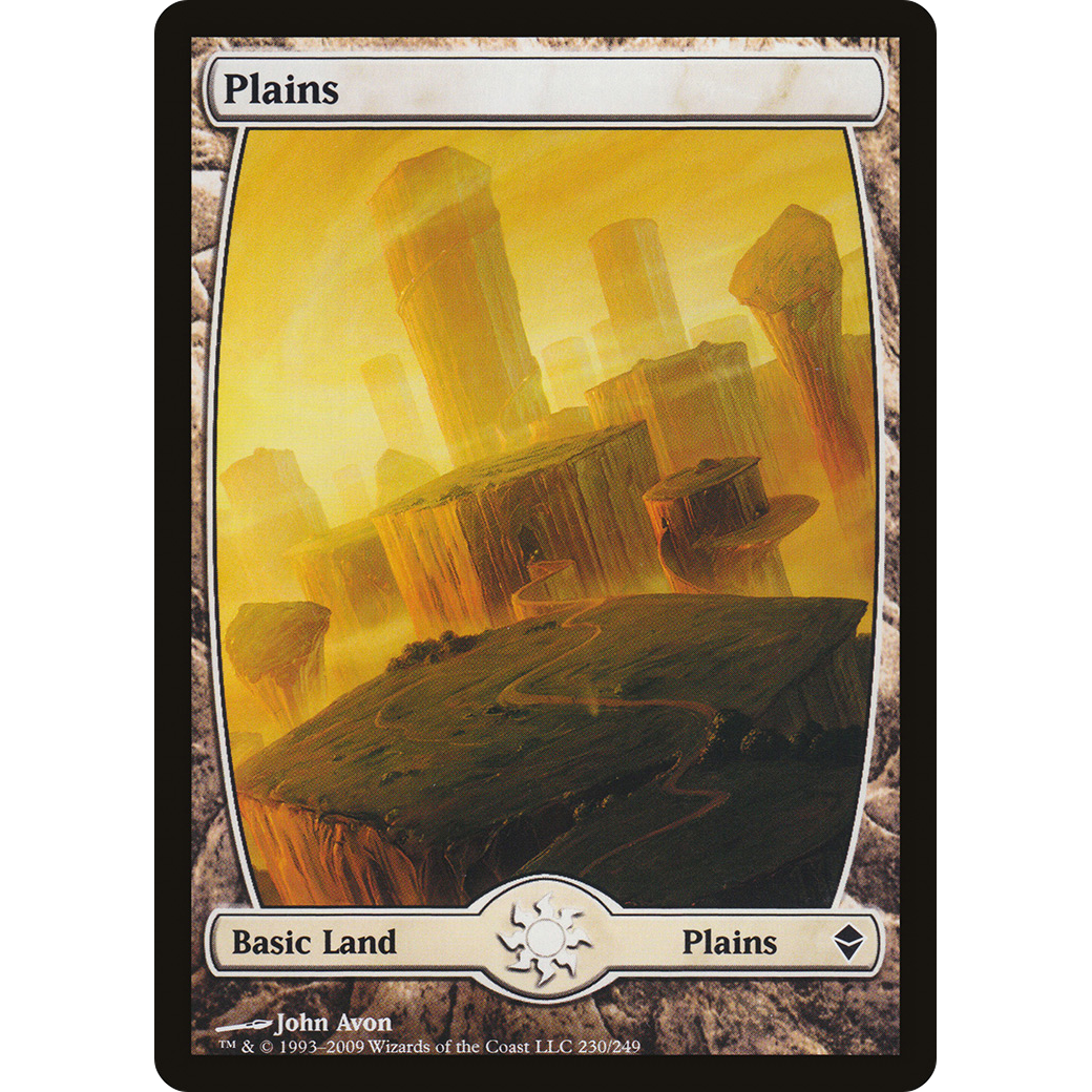 Plains (230) - Full Art (ZEN-230) - Zendikar