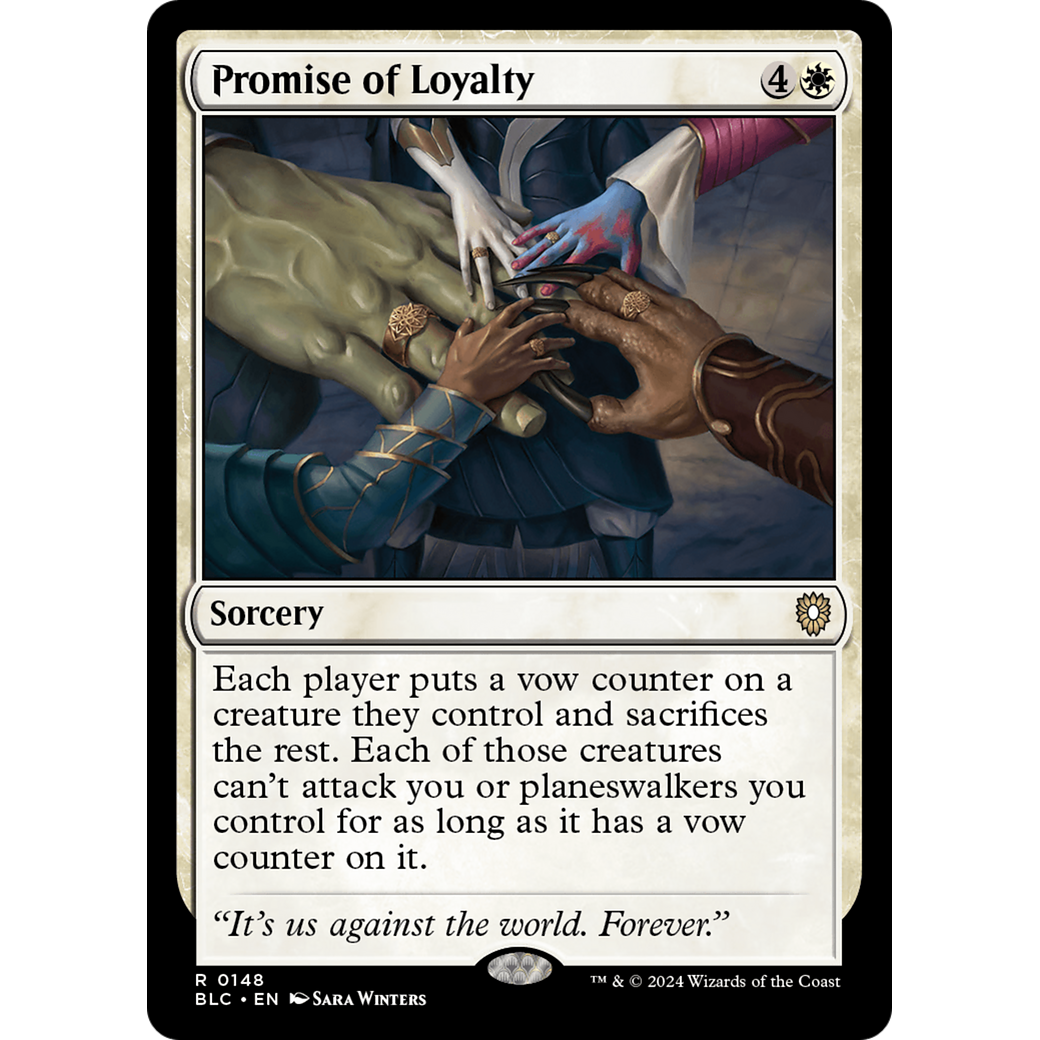 Promise of Loyalty (BLC-148) - Bloomburrow Commander