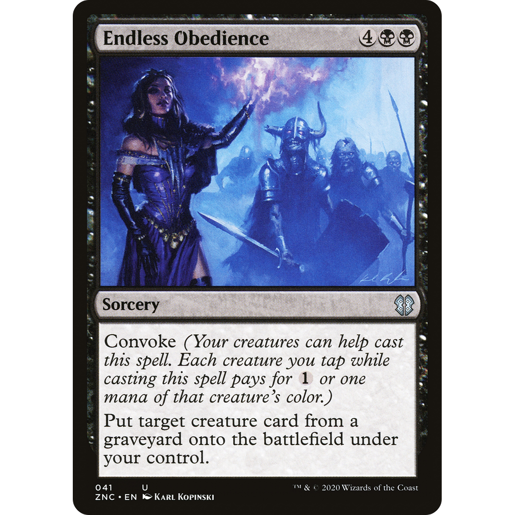 Endless Obedience (ZNC-041) - Zendikar Rising Commander