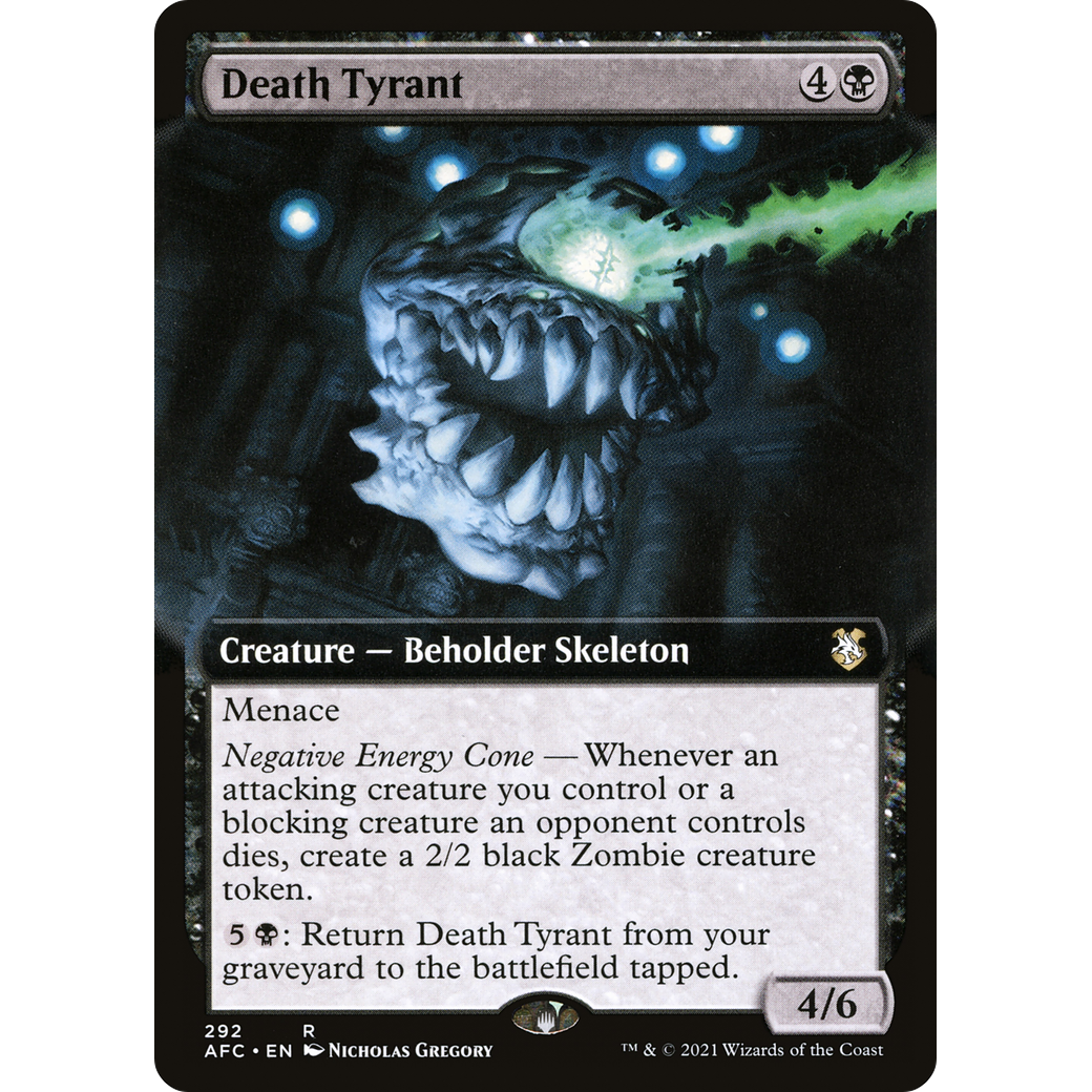 Death Tyrant (AFC-292) - Forgotten Realms Commander: (Extended Art)
