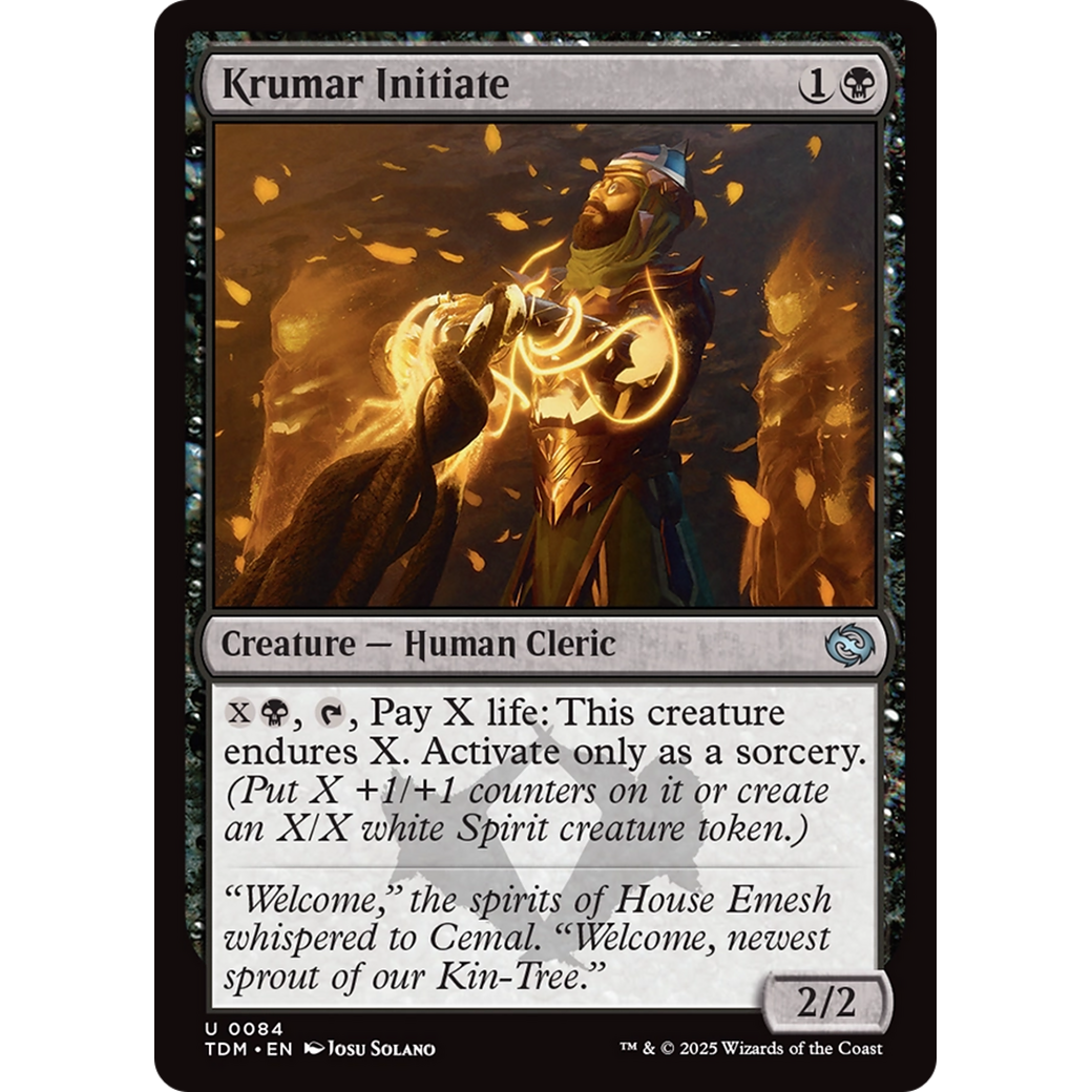Krumar Initiate (TDM-084) - Tarkir: Dragonstorm
