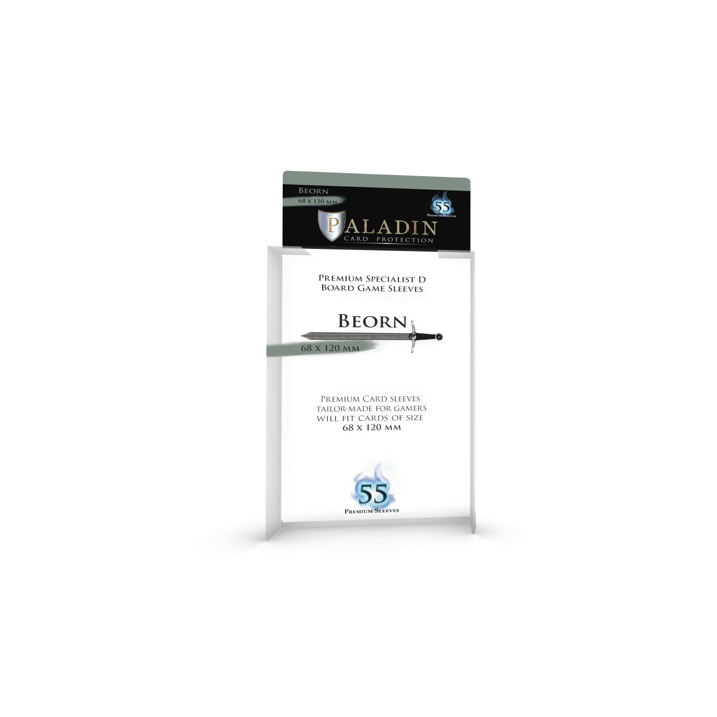 Paladin Card Protectors - Clear Gloss Large Sizes: Beorn – 68×120mm