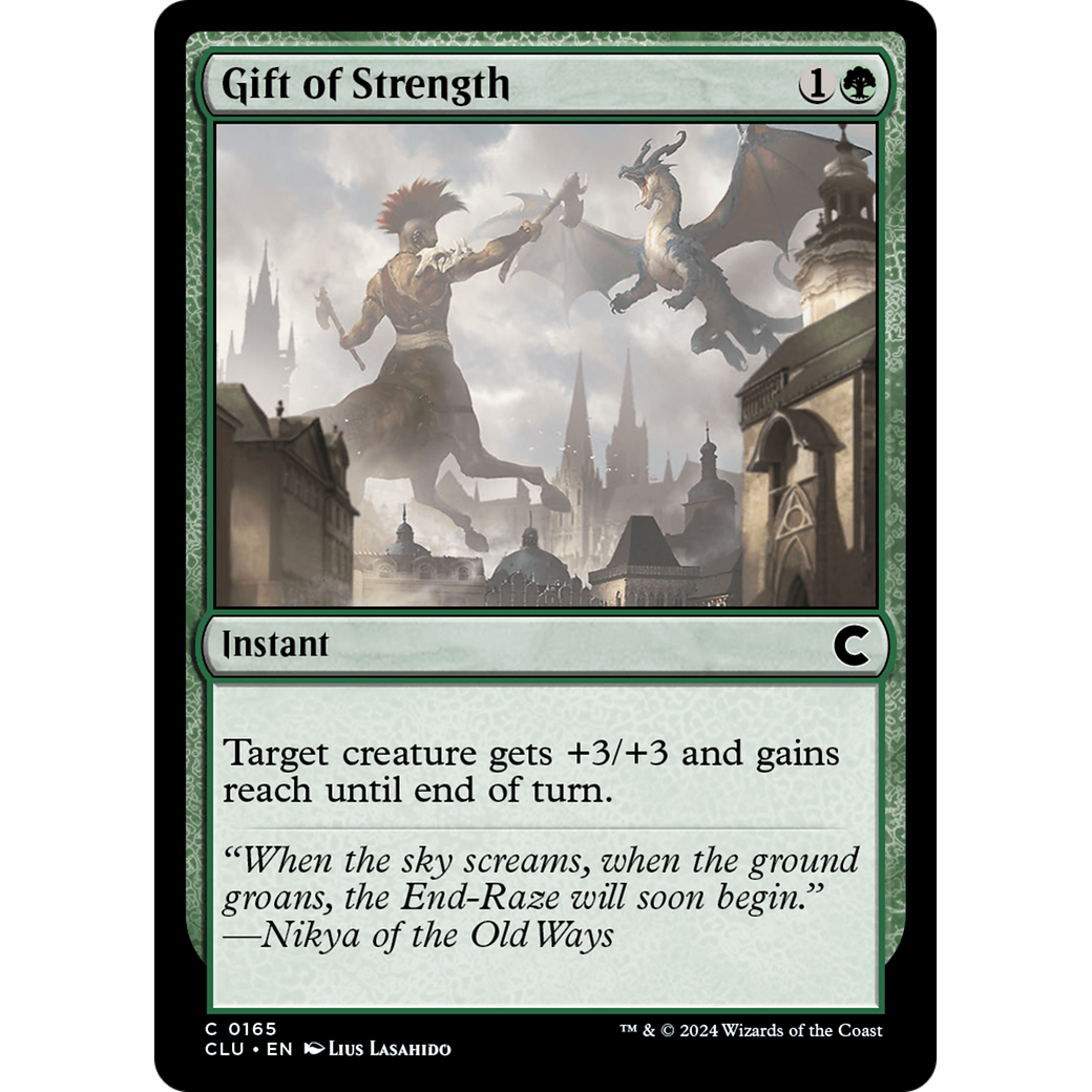 Gift of Strength (CLU-165) - Ravnica: Clue Edition