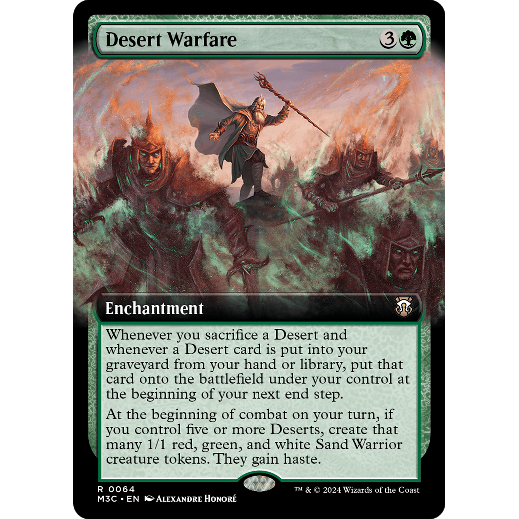 Desert Warfare (M3C-064) - Modern Horizons 3 Commander: (Extended Art) Foil
