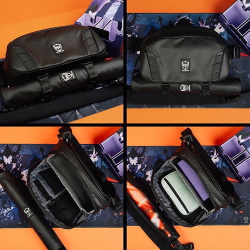 The Gauntlet TCG Bag + Sabre Mat Sling - Onyx (Pre-Order) (Q1 2025 Release)