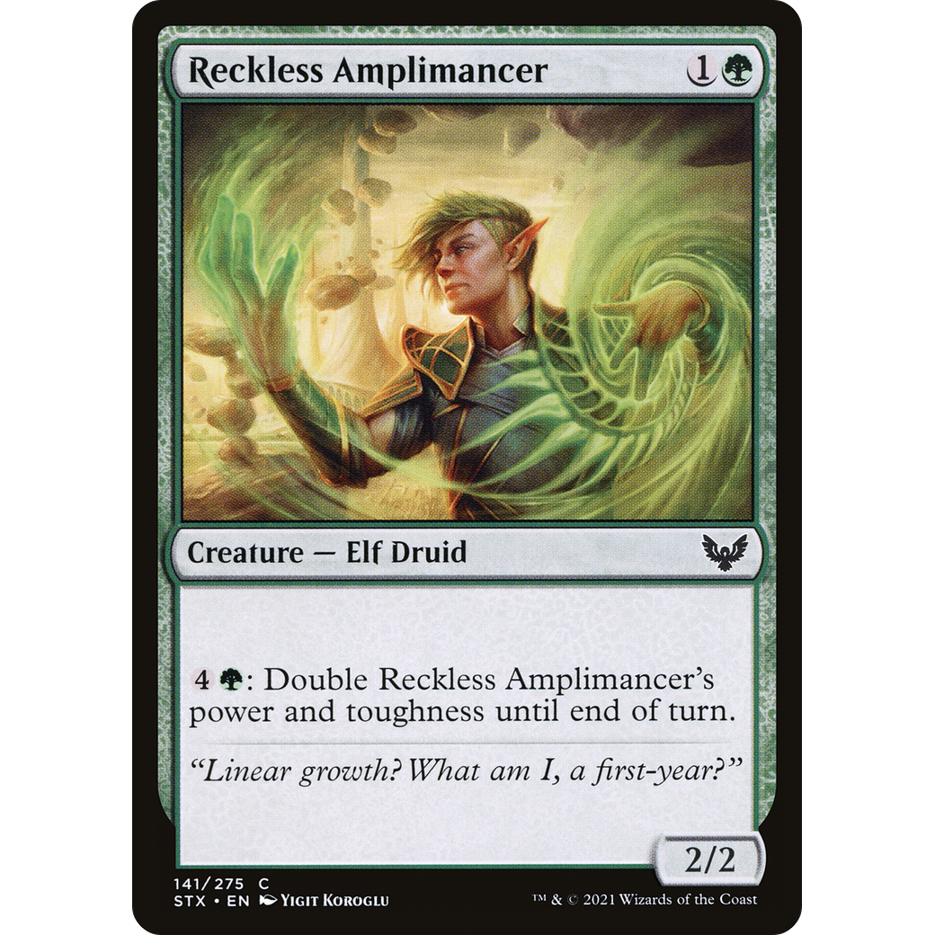 Reckless Amplimancer (STX-141) - Strixhaven: School of Mages Foil
