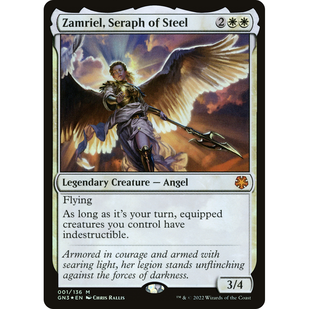 Zamriel, Seraph of Steel (GN3-001) - Game Night: Free-for-All Foil