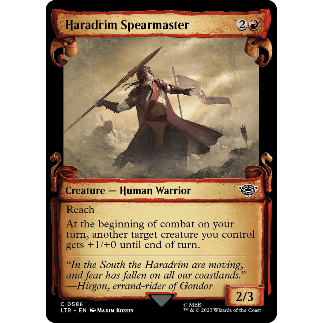 Haradrim Spearmaster (LTR-586) - The Lord of the Rings: Tales of Middle-earth: (Showcase) Foil