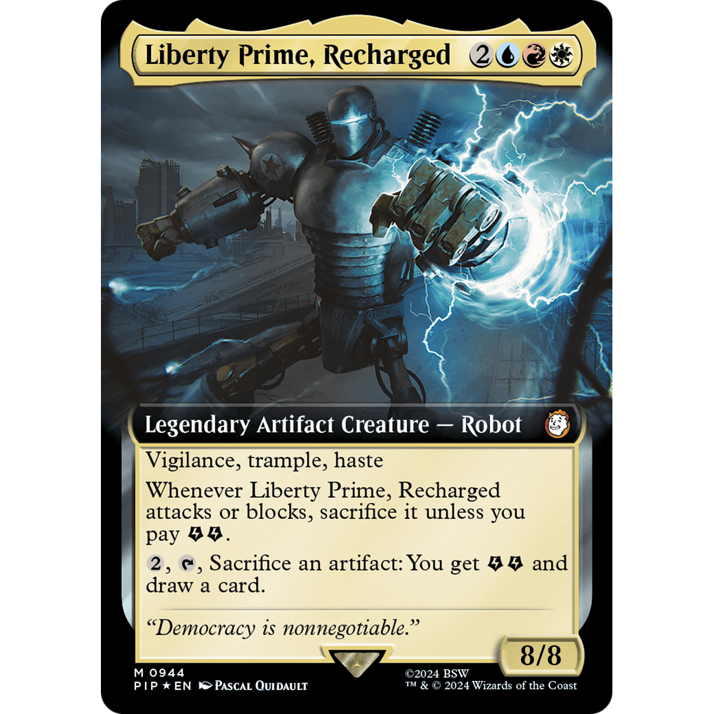 Liberty Prime, Recharged (PIP-944) - Fallout: (Extended Art) Foil