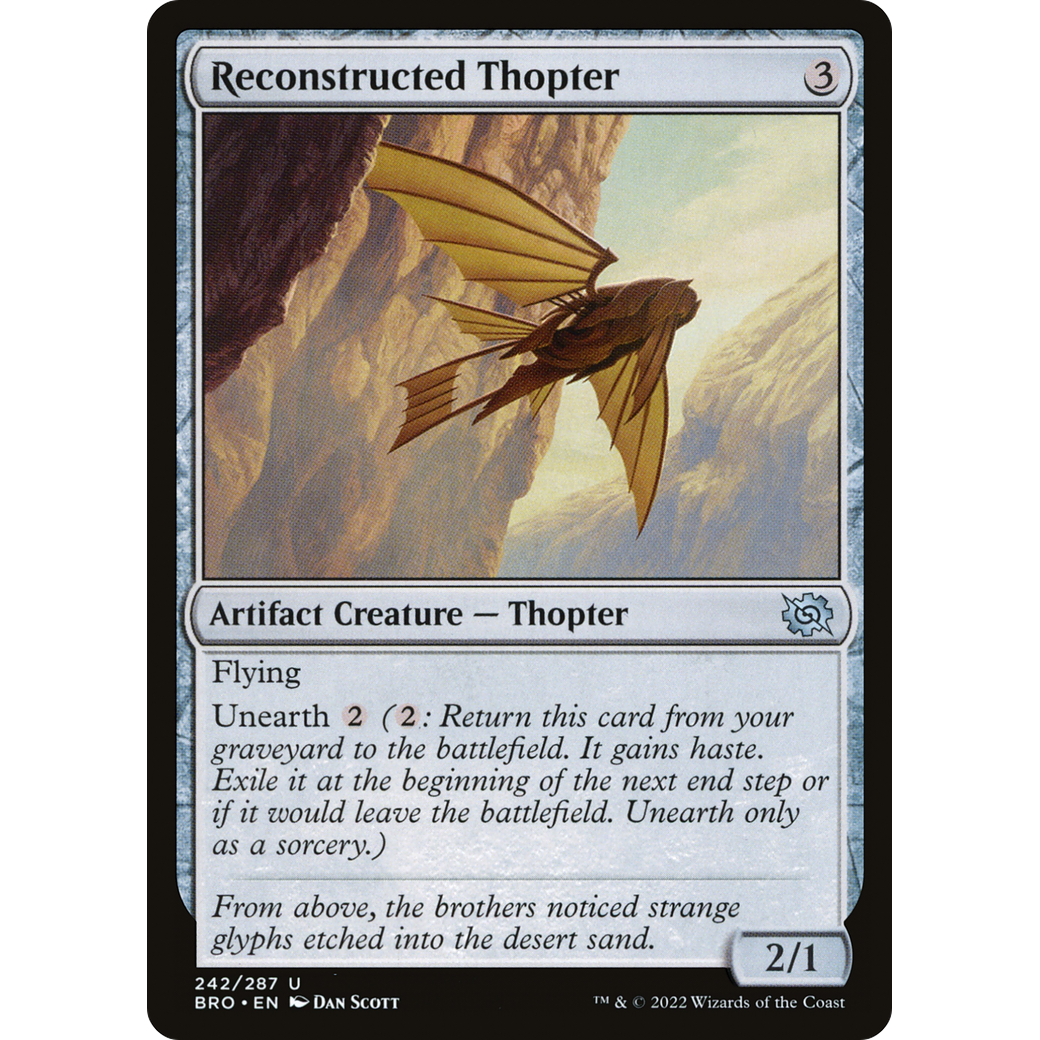 Reconstructed Thopter (BRO-242) - The Brothers' War Foil