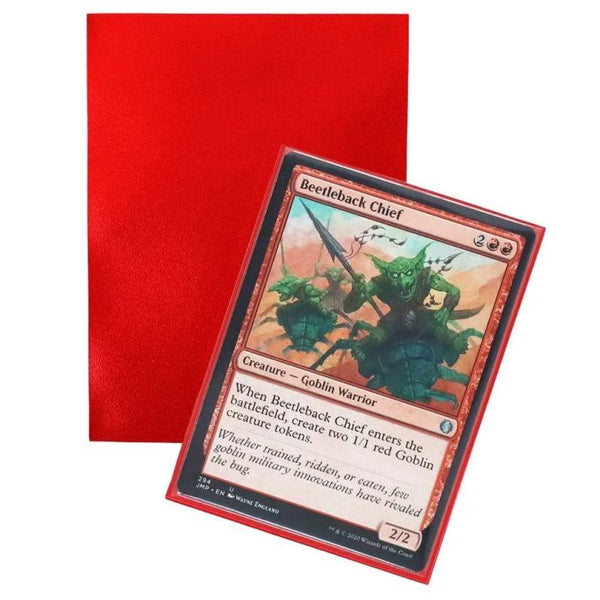 Spectrum: Red 100ct Iridian Matte Sleeves Spectrum: Red 100ct Iridian Matte Sleeves