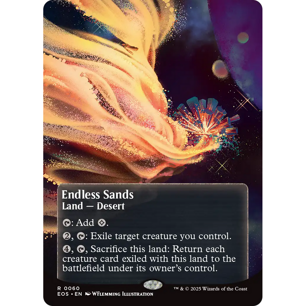 Endless Sands (0060) (Borderless) (EOS-060) - Edge of Eternities: Stellar Sights Foil