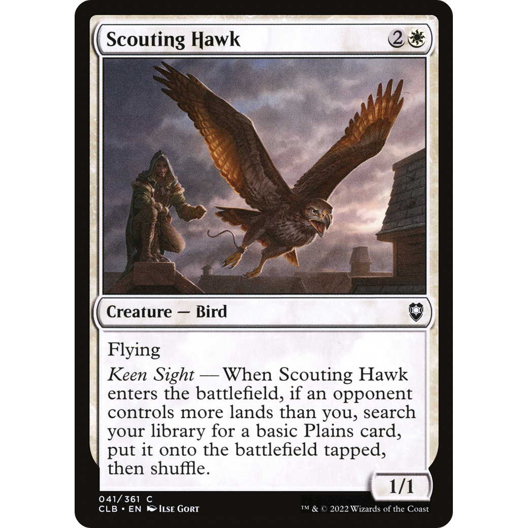 Scouting Hawk (CLB-041) - Commander Legends: Battle for Baldur's Gate