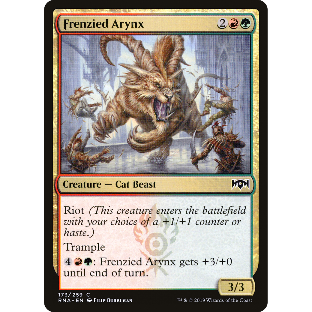 Frenzied Arynx (RNA-173) - Ravnica Allegiance