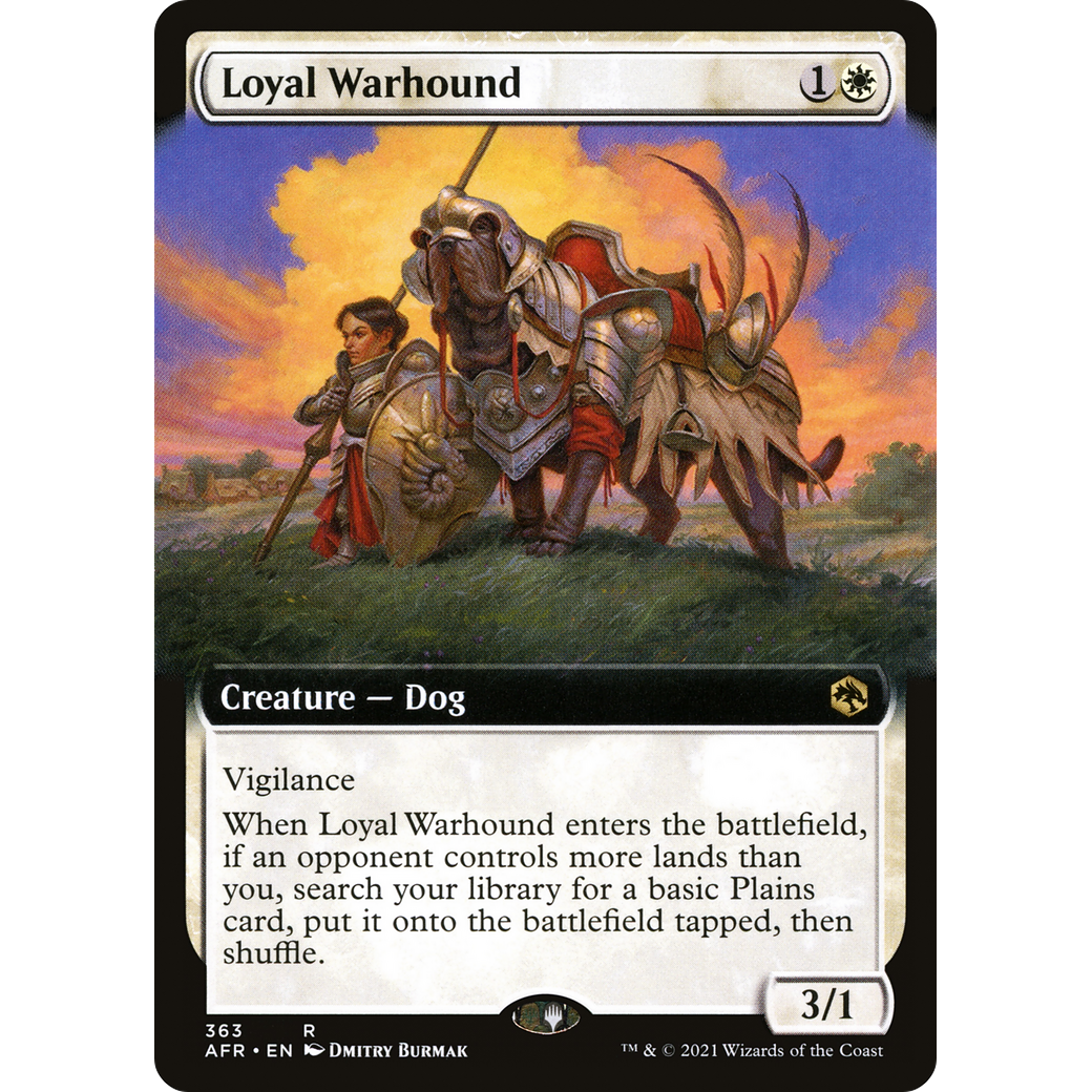 Loyal Warhound (Extended Art) (AFR-363) - Adventures in the Forgotten Realms: (Extended Art) Foil