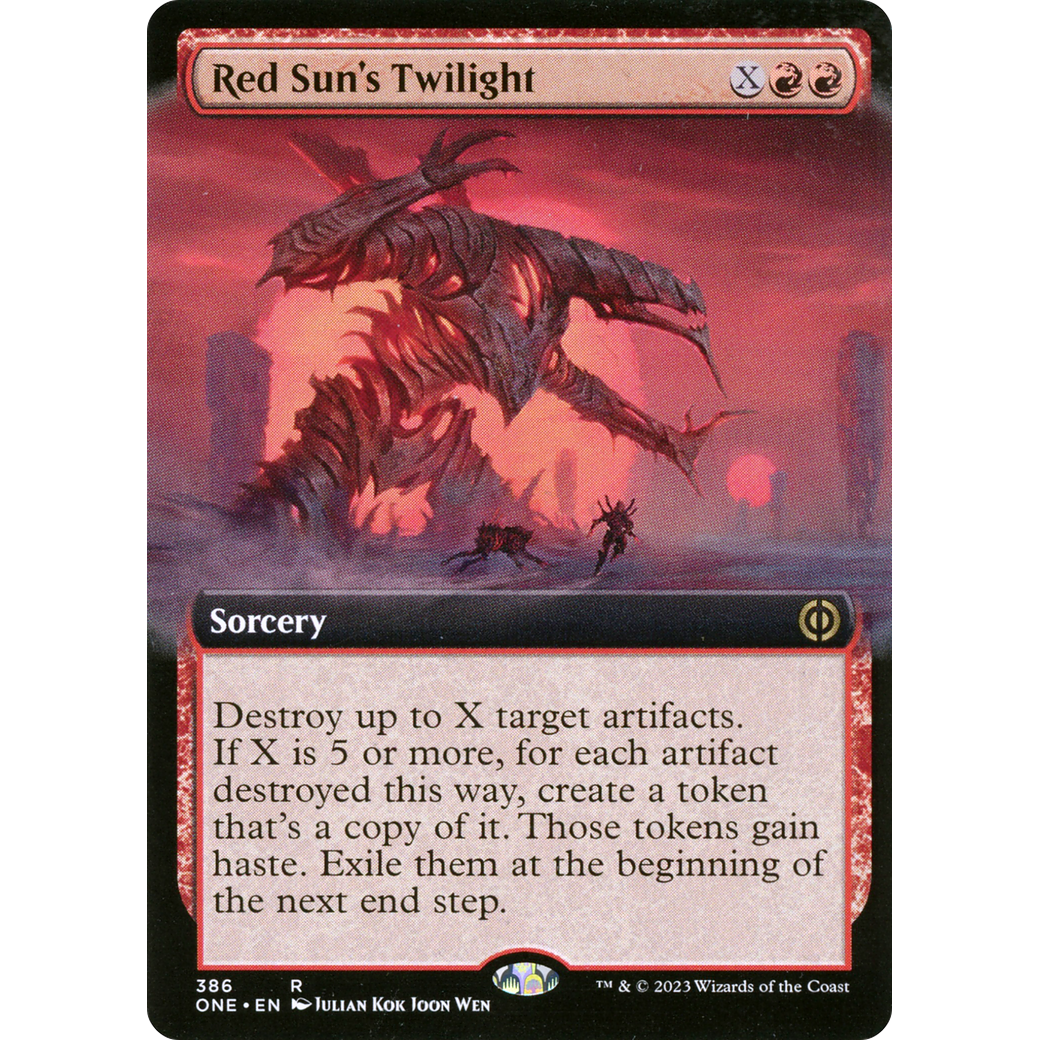 Red Sun's Twilight (ONE-386) - Phyrexia: All Will Be One: (Extended Art)