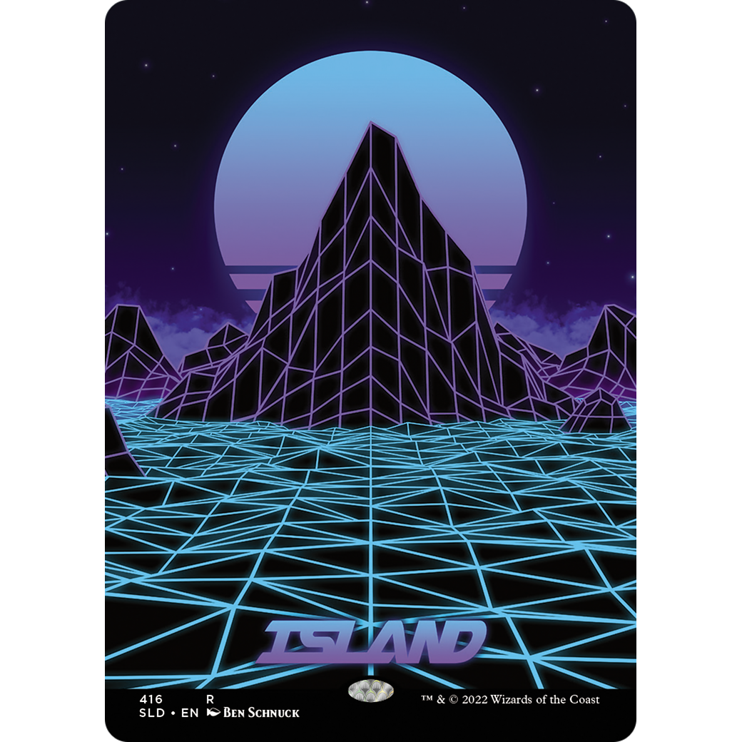 Island (416) (SLD-416) - Secret Lair Drop (Borderless) Foil