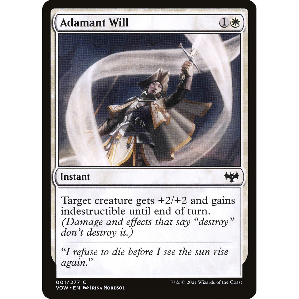 Adamant Will (VOW-001) - Innistrad: Crimson Vow