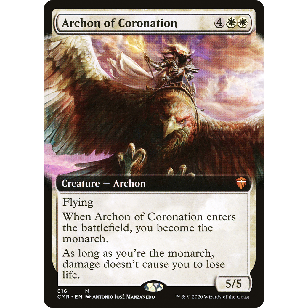 Archon of Coronation (Extended Art) (CMR-616) - Commander Legends: (Extended Art)
