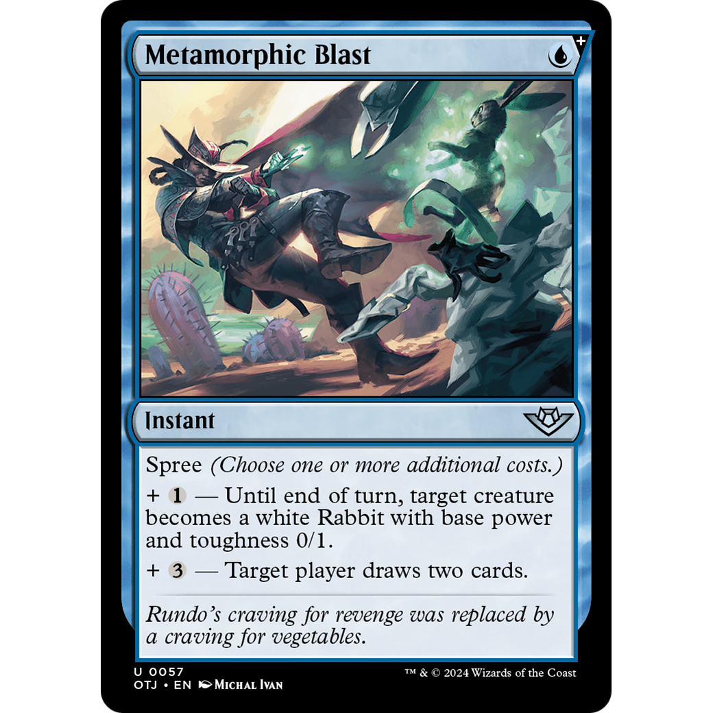Metamorphic Blast (OTJ-057) - Outlaws of Thunder Junction: (spree)