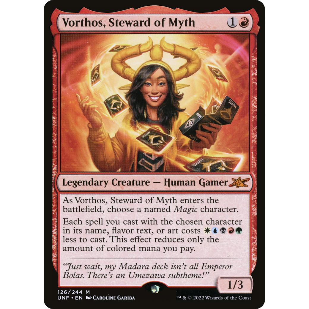 Vorthos, Steward of Myth (UNF-126) - Unfinity Foil