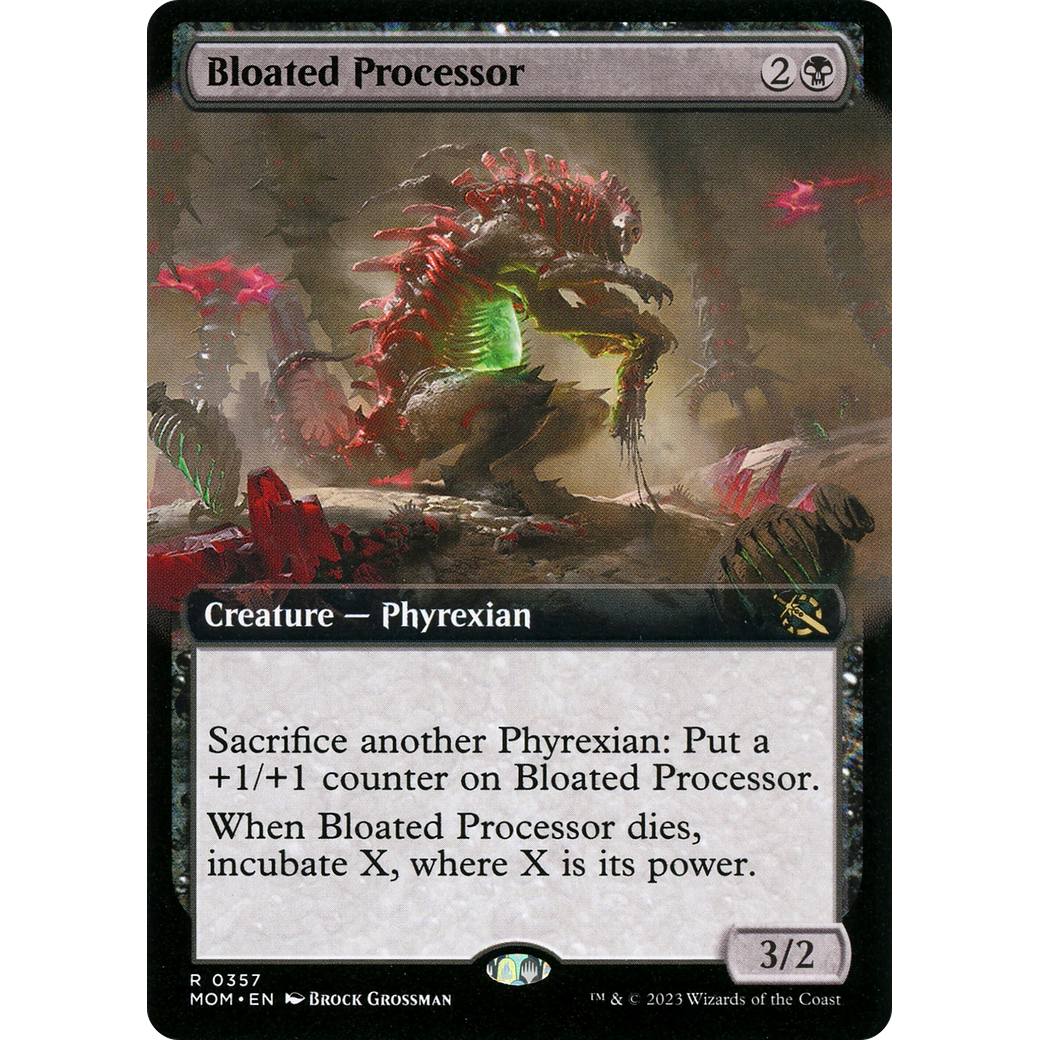 Bloated Processor (MOM-357) - March of the Machine: (Extended Art) Foil