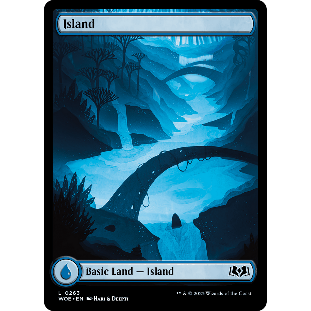 Island (WOE-263) - Wilds of Eldraine: (Full Art) Foil