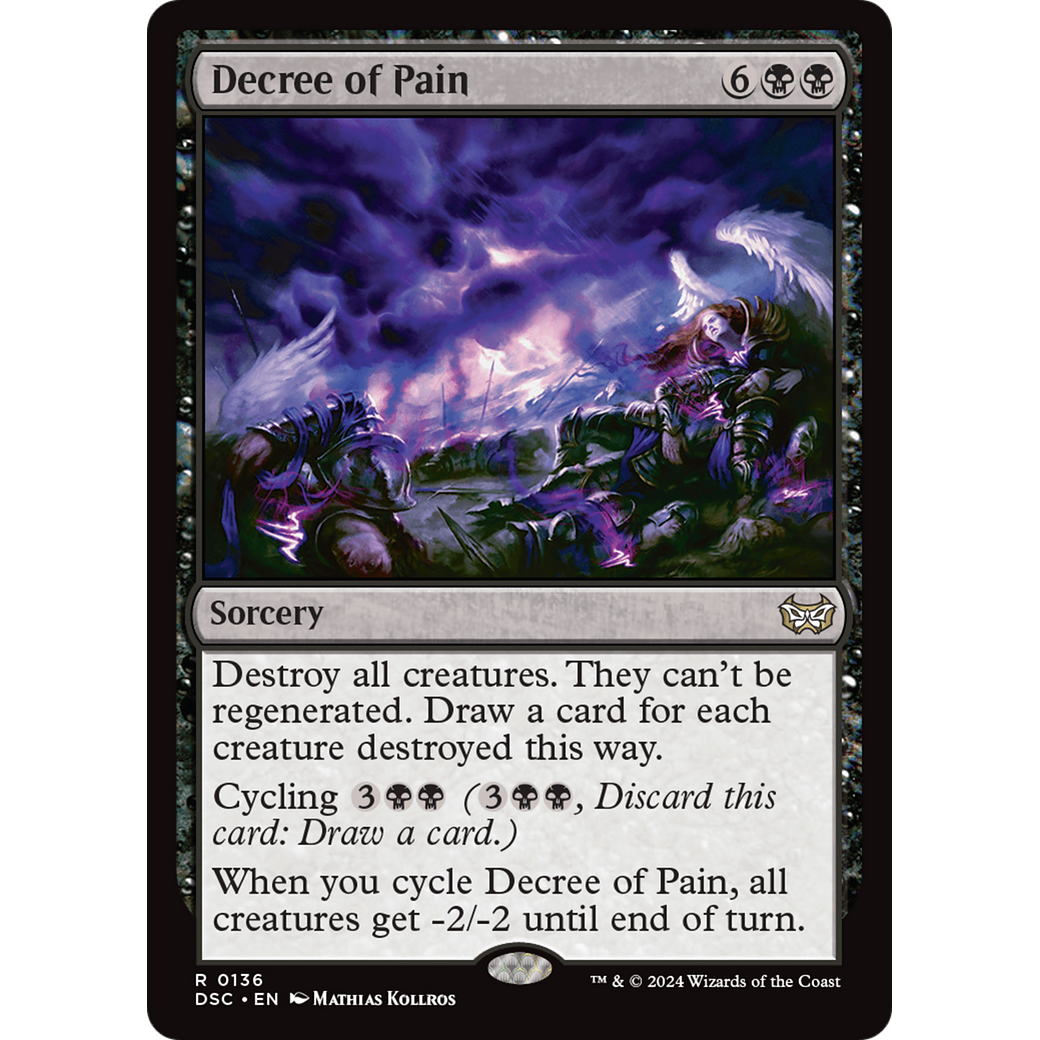 Decree of Pain (DSC-136) - Duskmourn: House of Horror Commander