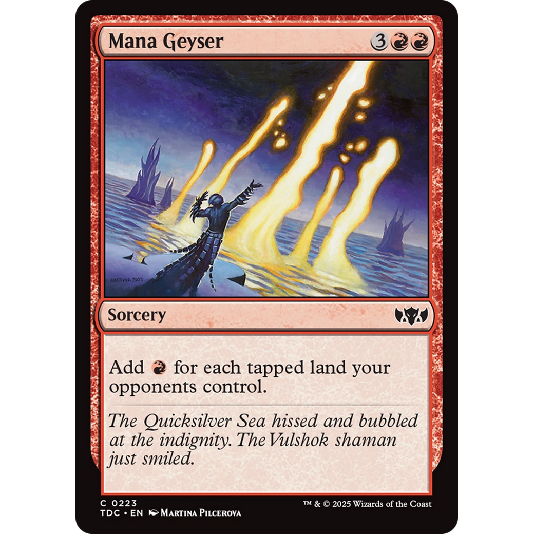Mana Geyser (TDC-223) - Commander: Tarkir: Dragonstorm
