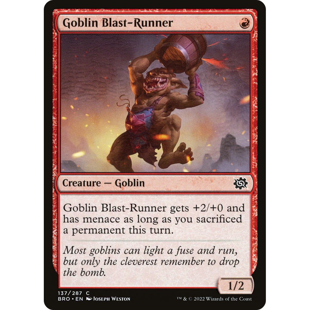 Goblin Blast-Runner (BRO-137) - The Brothers' War
