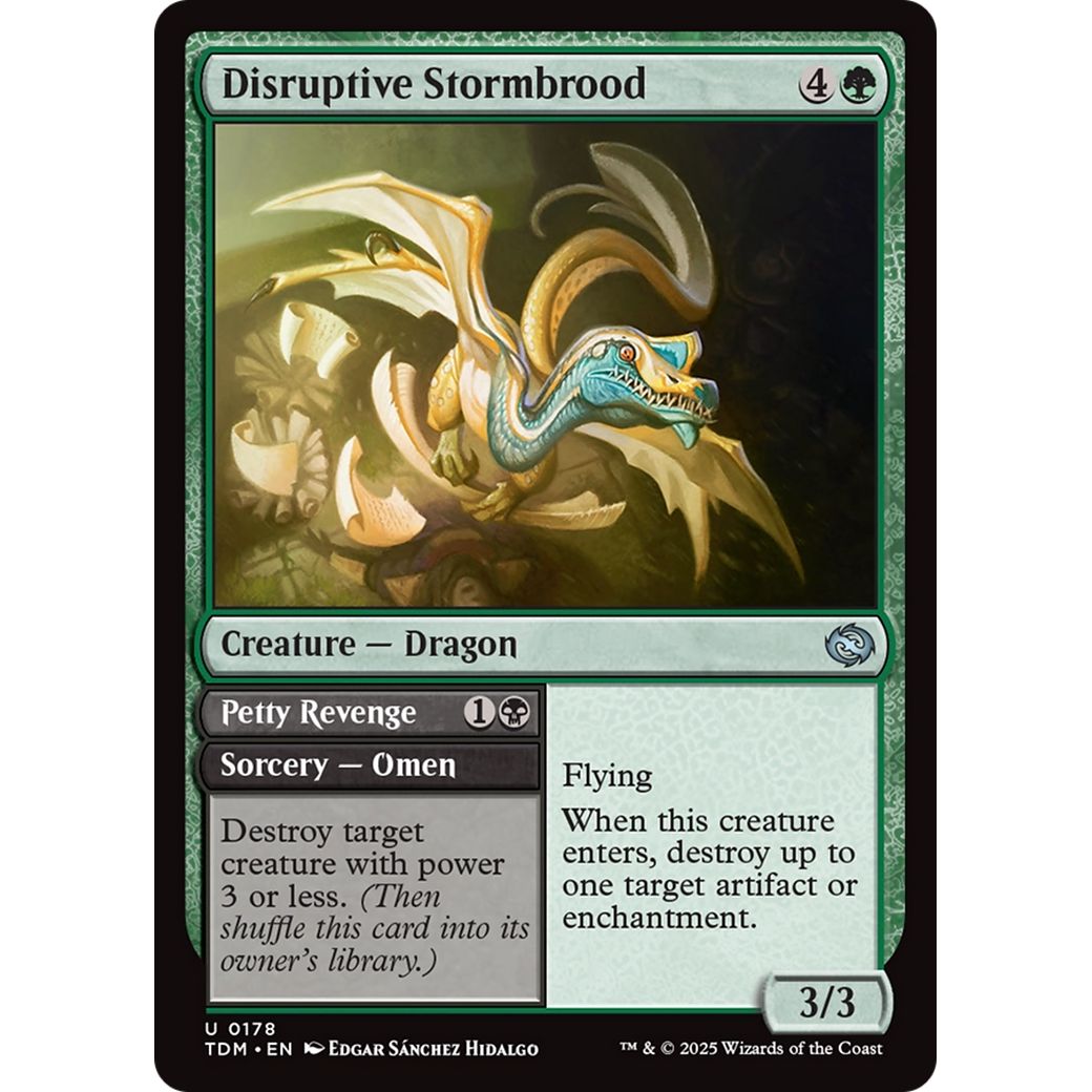 Disruptive Stormbrood // Petty Revenge (TDM-178) - Tarkir: Dragonstorm Foil