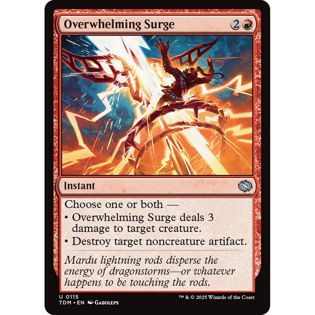 Overwhelming Surge (TDM-115) - Tarkir: Dragonstorm