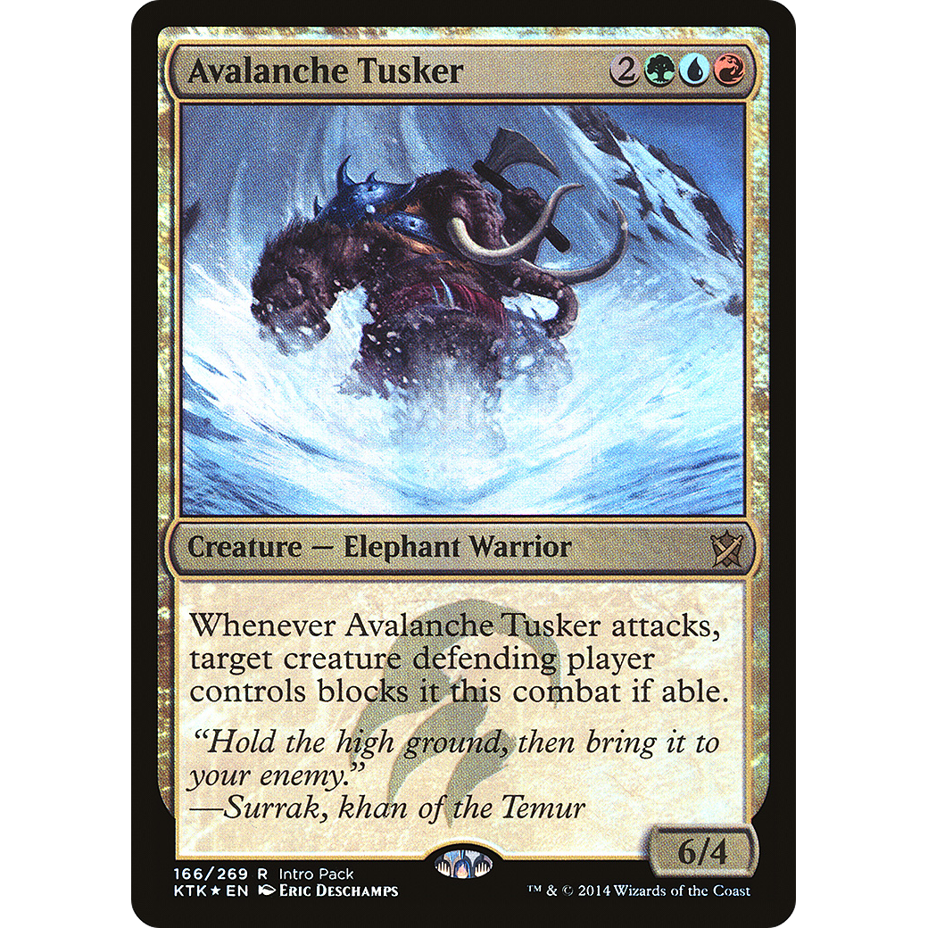 Avalanche Tusker (UMP-166) - Khans of Tarkir Promos Foil