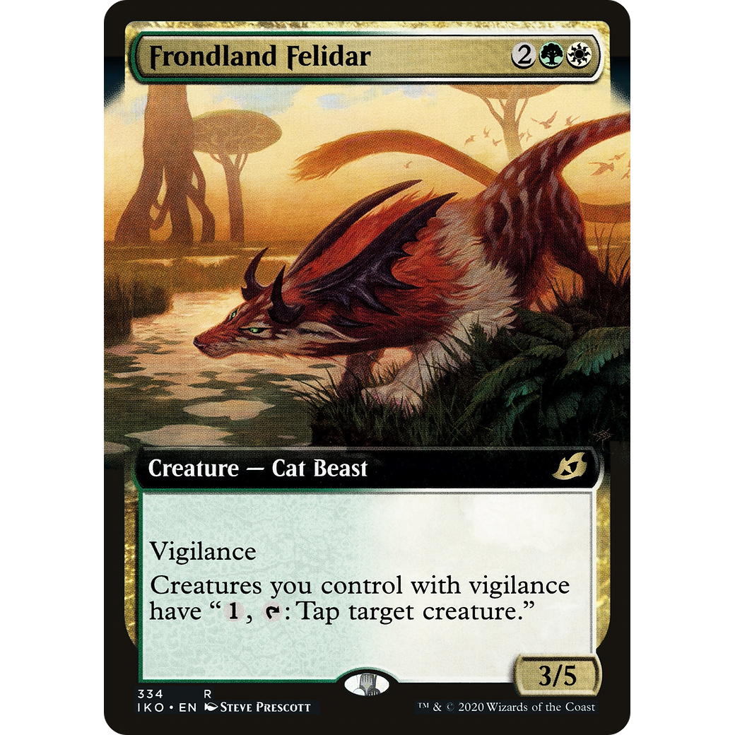 Frondland Felidar (Extended Art) (IKO-334) - Ikoria: Lair of Behemoths: (Extended Art)
