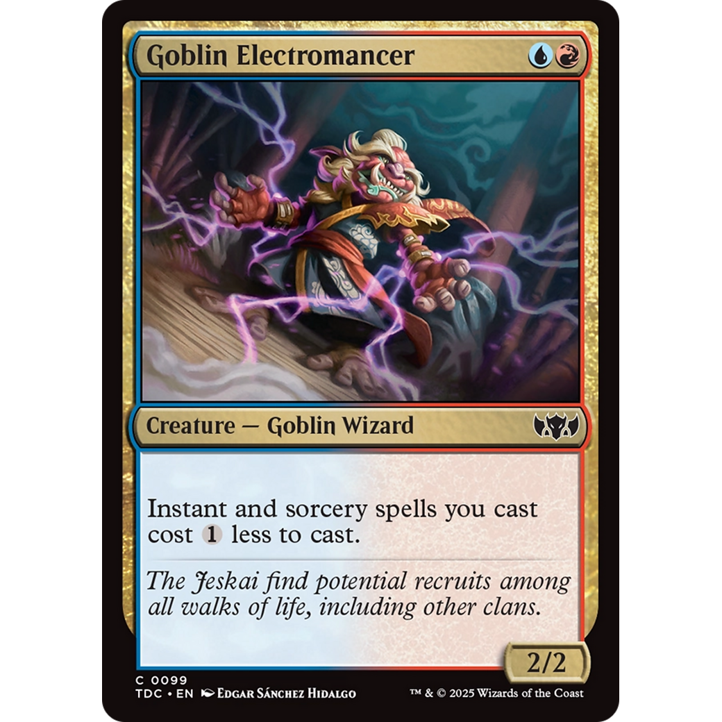 Goblin Electromancer (TDC-099) - Commander: Tarkir: Dragonstorm