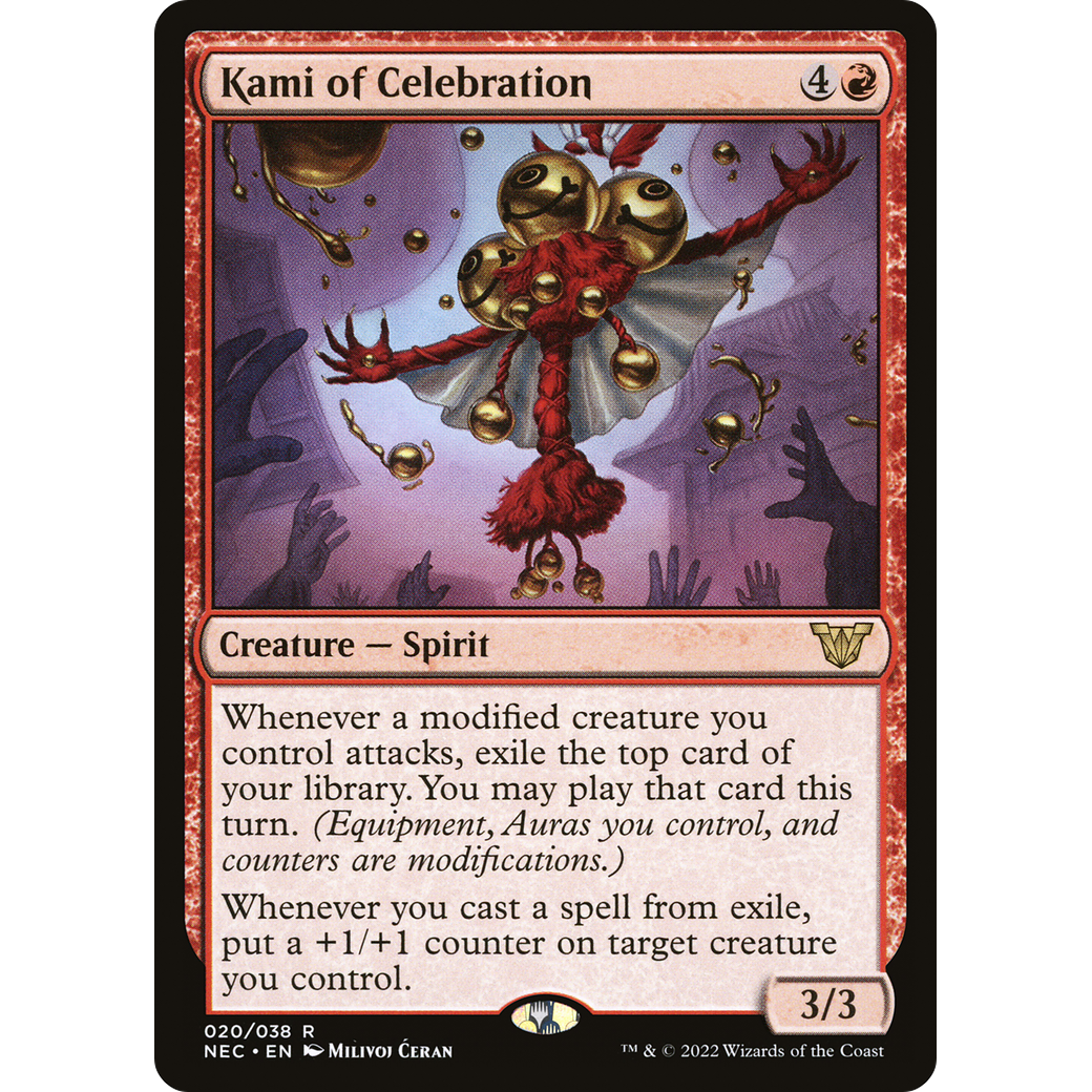 Kami of Celebration (NEC-020) - Neon Dynasty Commander