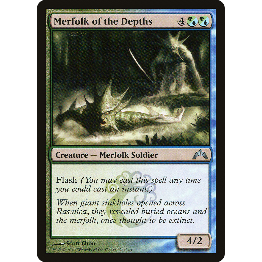 Merfolk of the Depths (GTC-221) - Gatecrash Foil