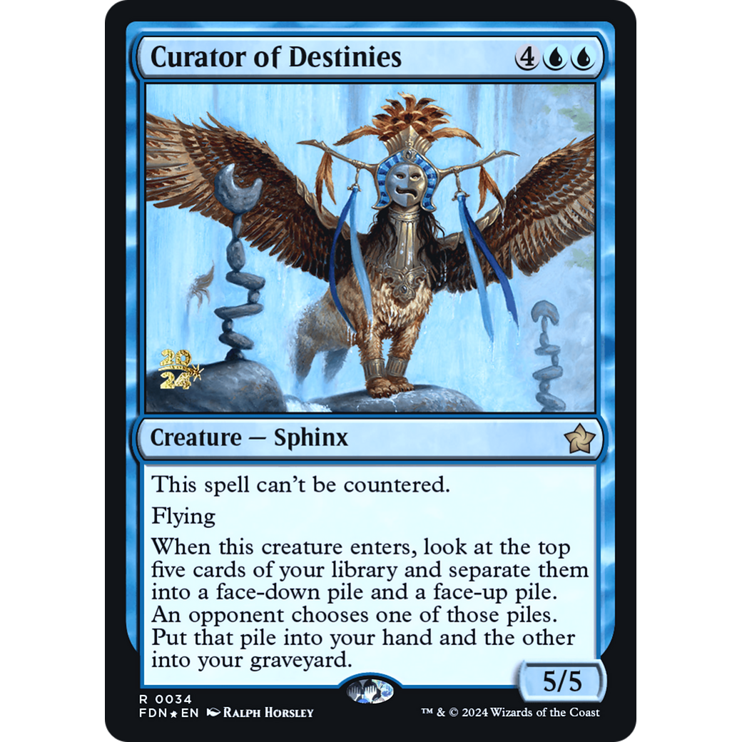 Curator of Destinies (PRE-34S) - Foundations Promos Foil