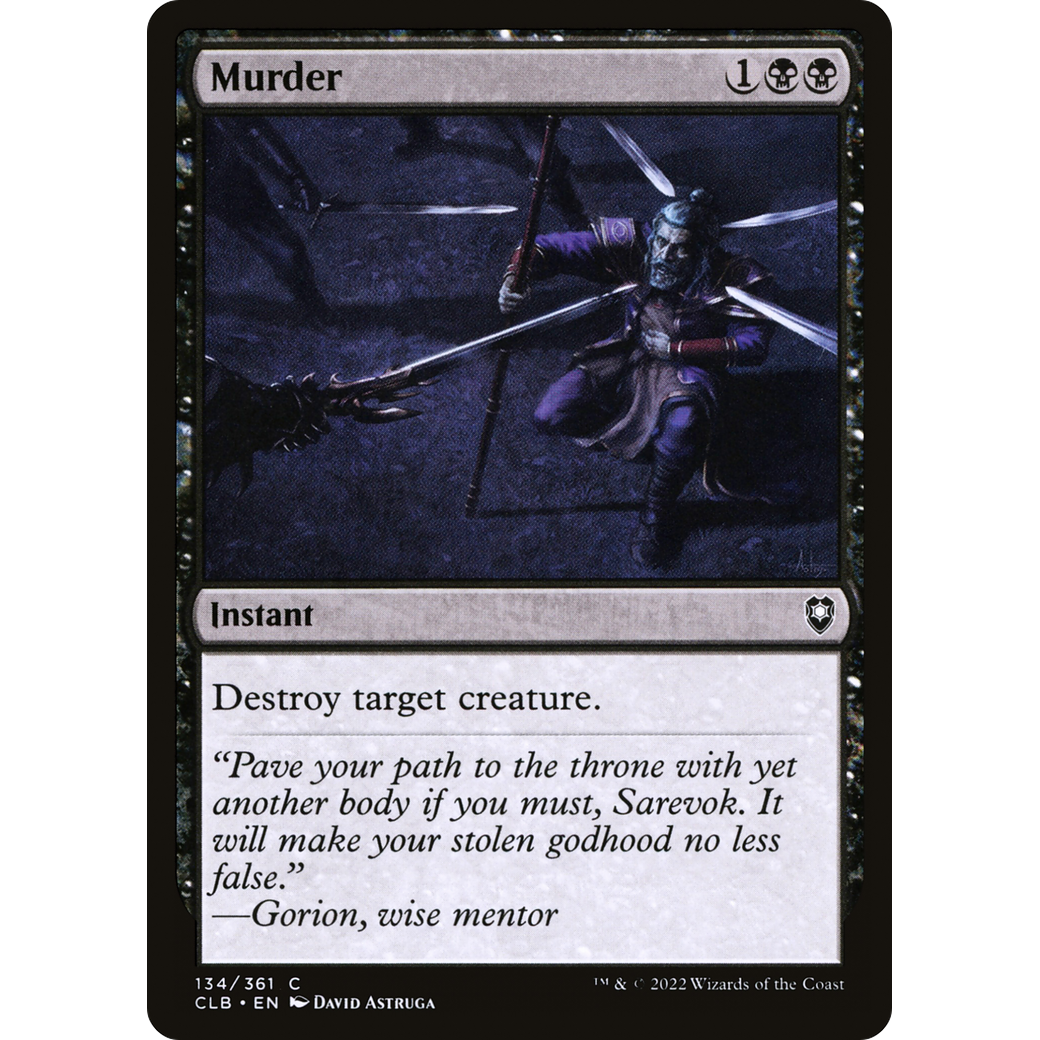 Murder (CLB-134) - Commander Legends: Battle for Baldur's Gate Foil