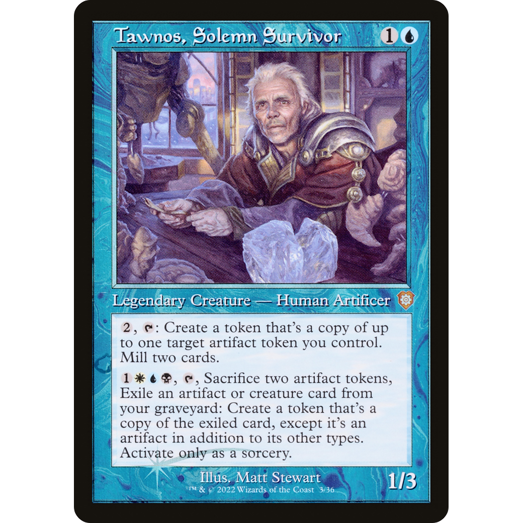 Tawnos, Solemn Survivor (Retro Frame) (BRC-003) - The Brothers' War Commander