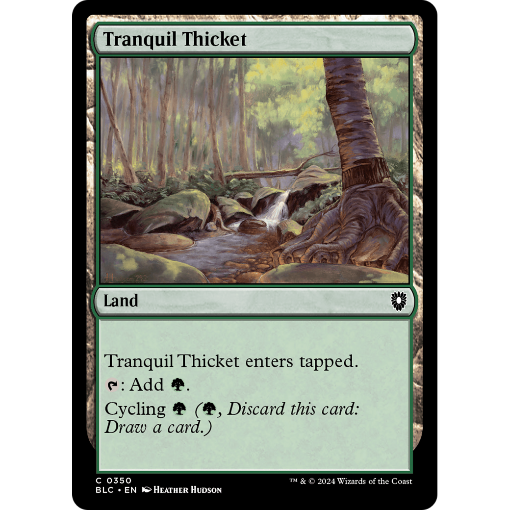 Tranquil Thicket (BLC-350) - Bloomburrow Commander